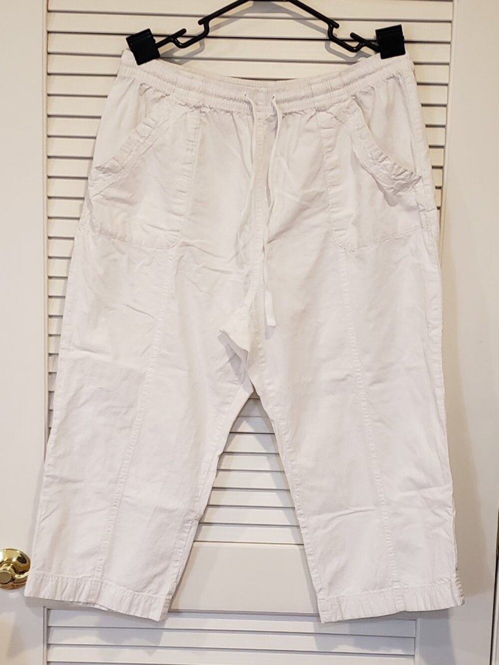 I.B.Diffusion Vintage Cropped Drawstring capri pants 100% cotton size XL